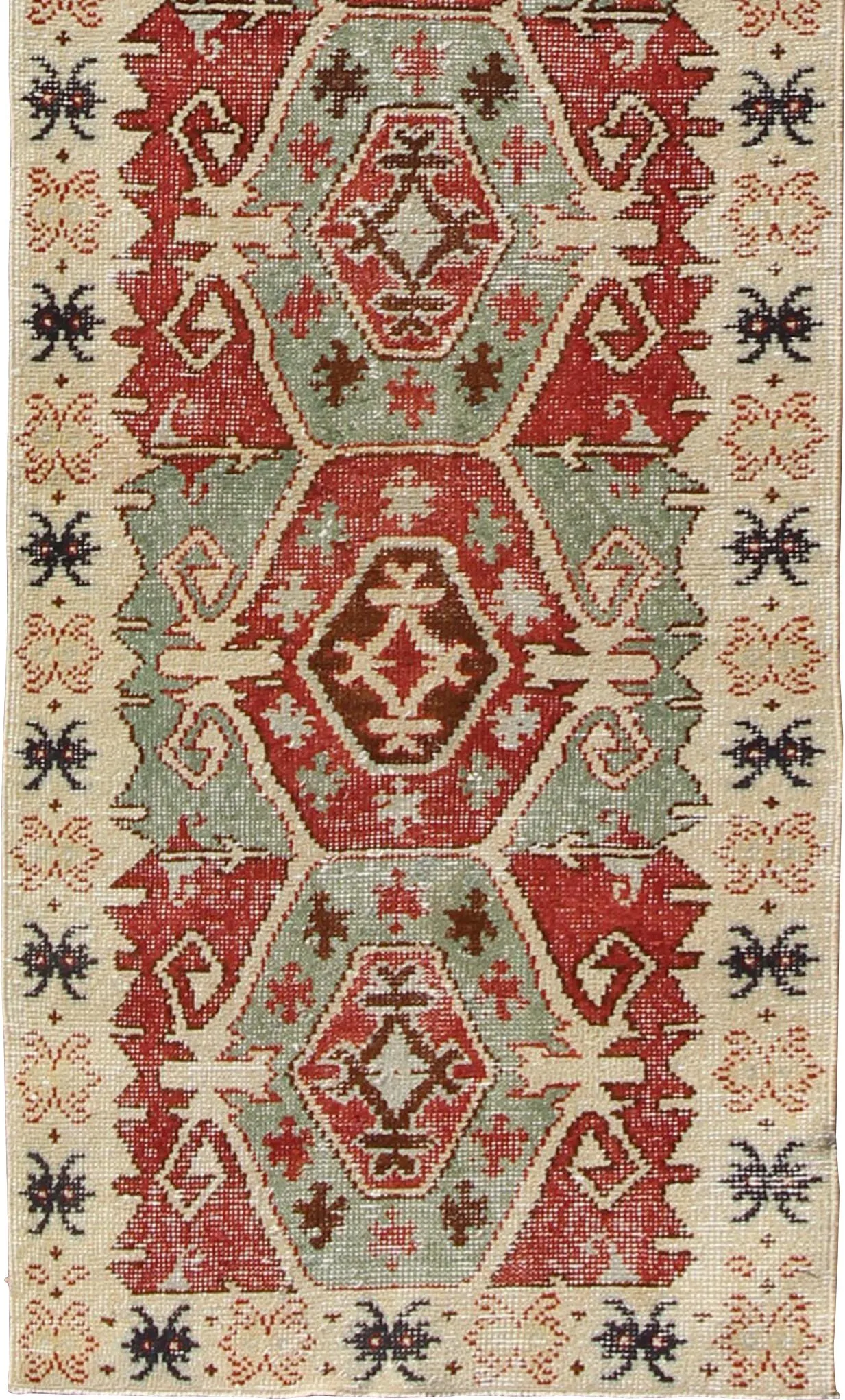 Turkish Oushak Runner - 2'11" x 12'1" - Keivan Woven Arts - Red