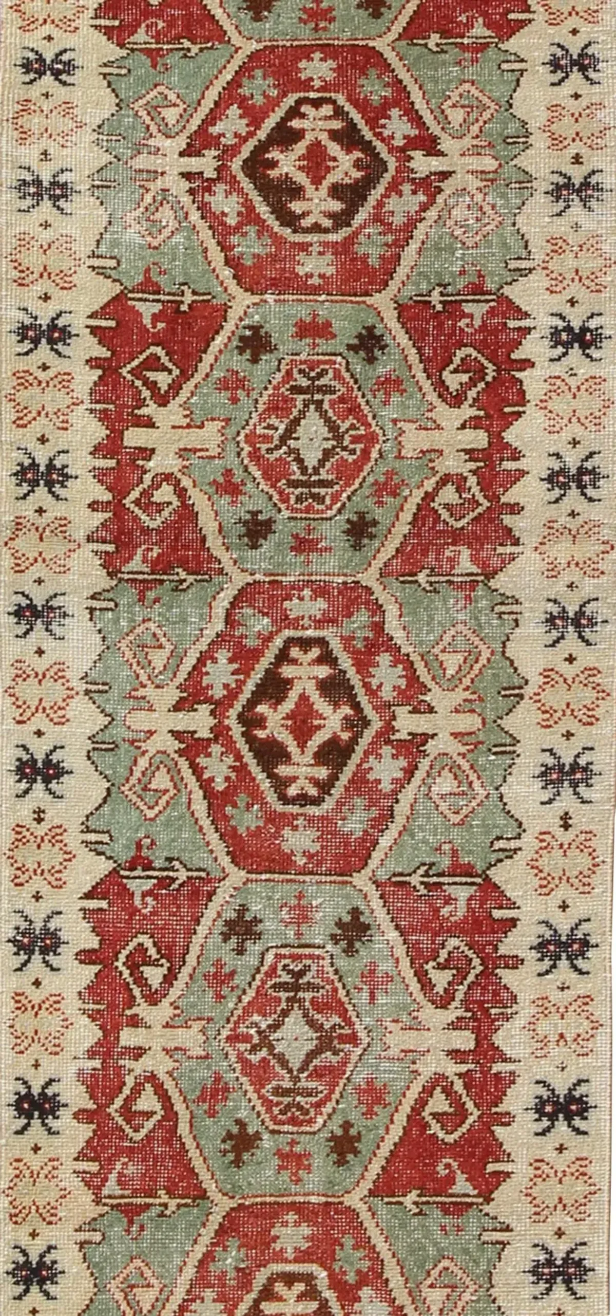 Turkish Oushak Runner - 2'11" x 12'1" - Keivan Woven Arts - Red