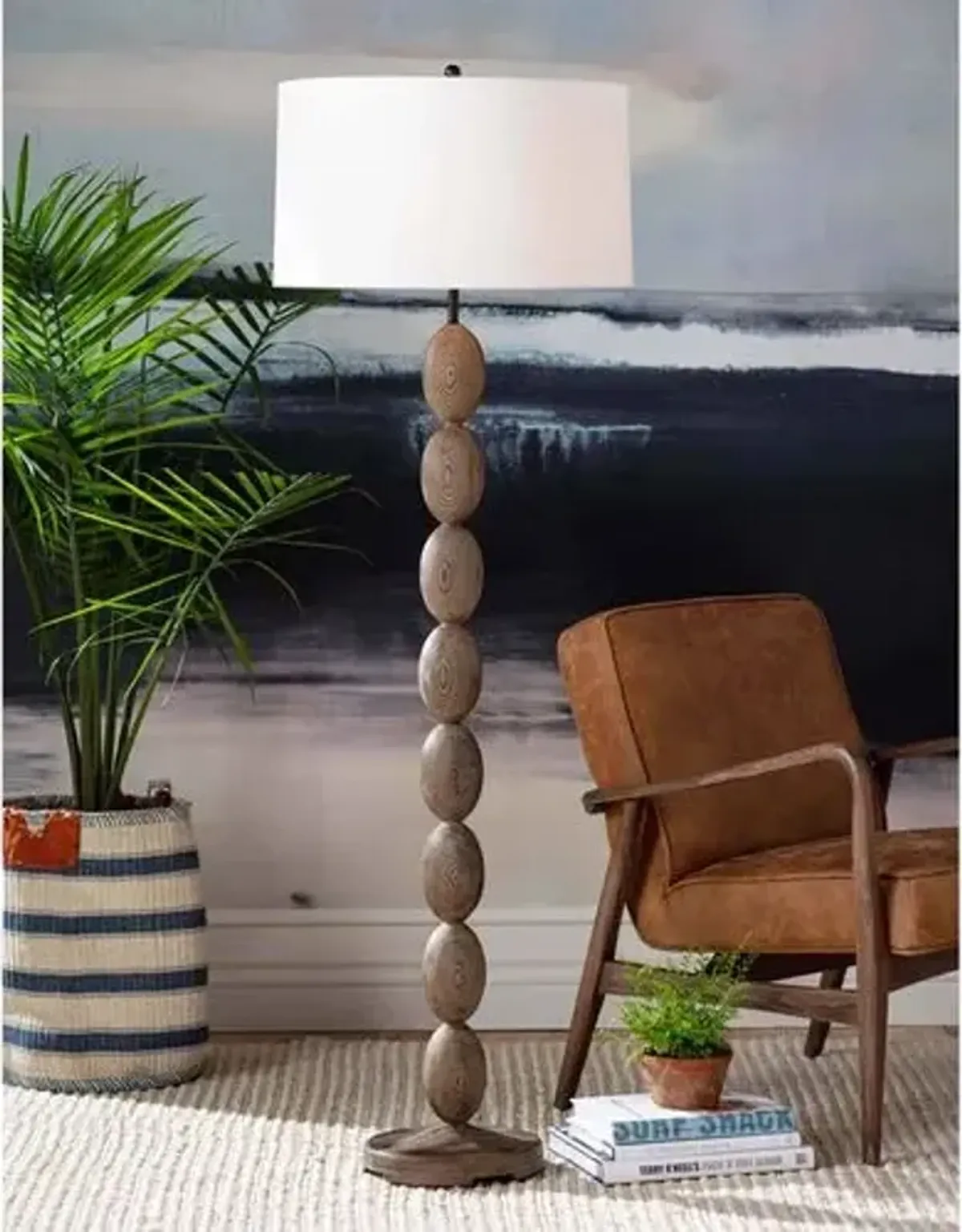 Coastal Living Buoy Floor Lamp - Natural - Regina Andrew