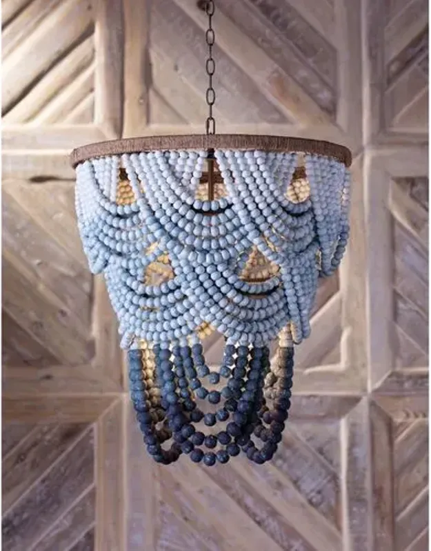 Coastal Living Ombr Chandelier - Blue - Regina Andrew