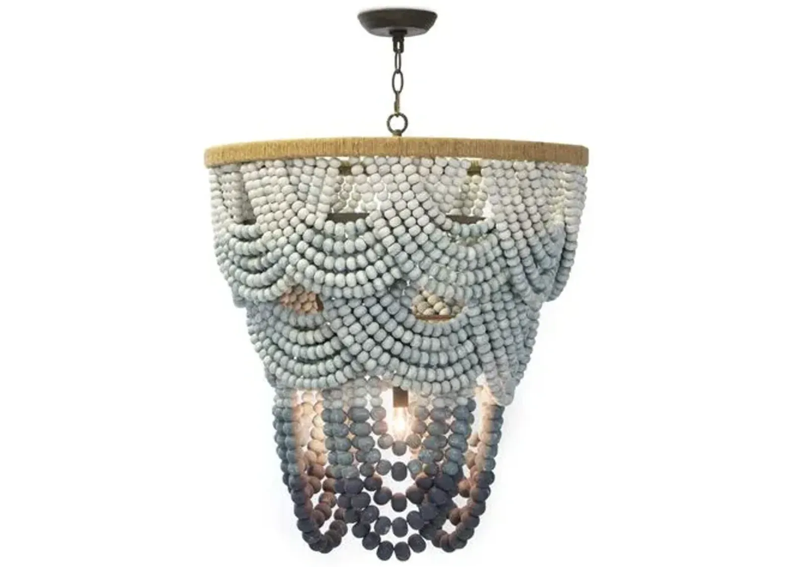 Coastal Living Ombré Chandelier - Blue - Regina Andrew