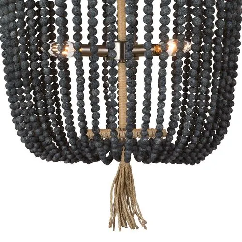 Milos Chandelier - Denim - Regina Andrew - Black