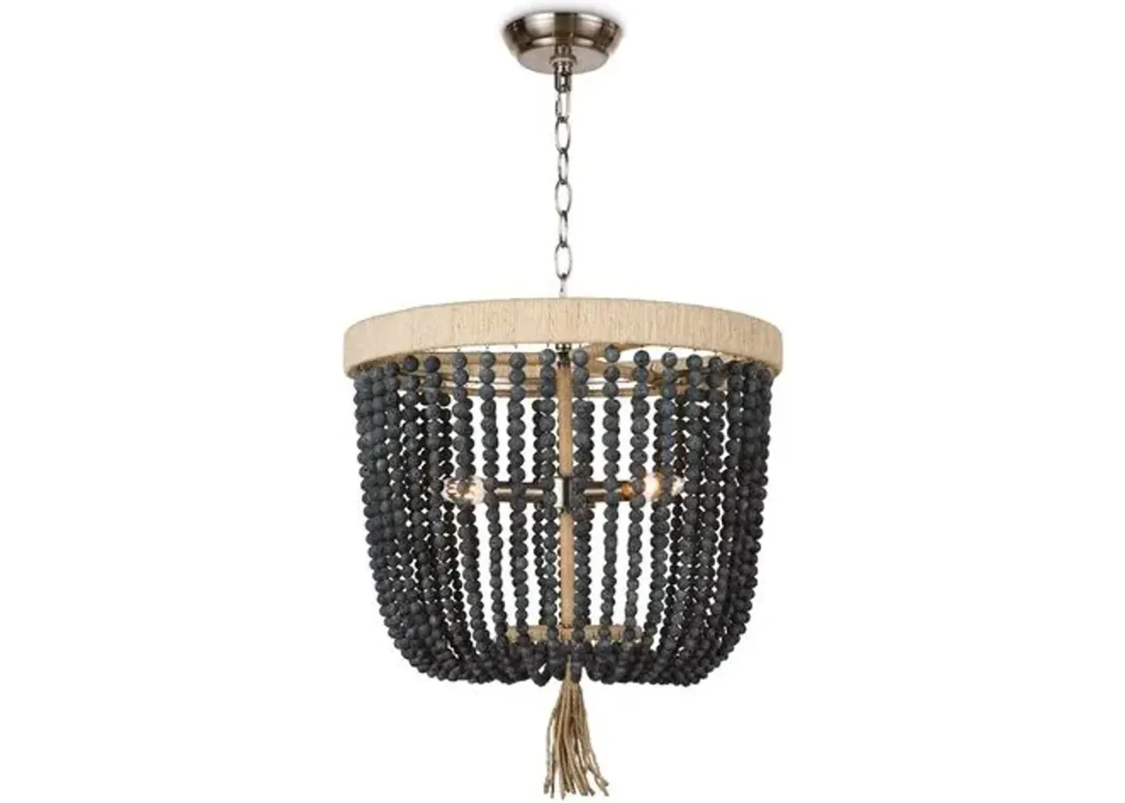 Milos Chandelier - Denim - Regina Andrew - Black