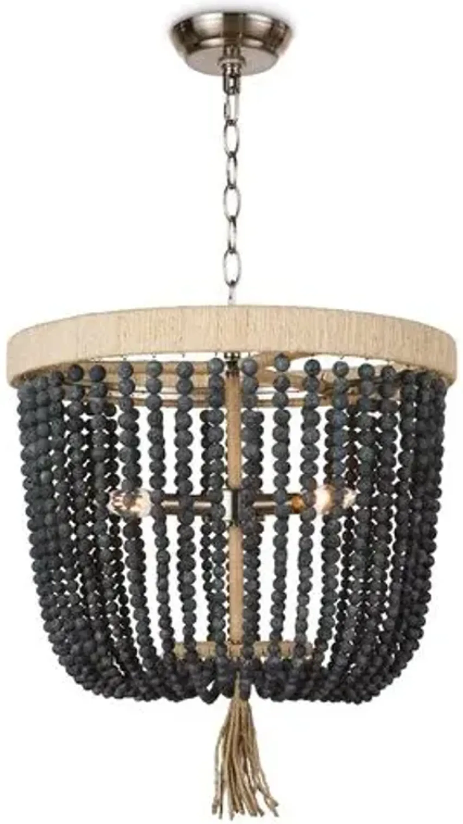 Milos Chandelier - Denim - Regina Andrew - Black