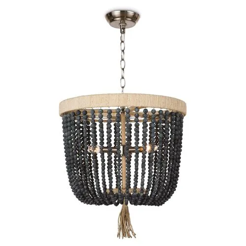 Milos Chandelier - Denim - Regina Andrew - Black