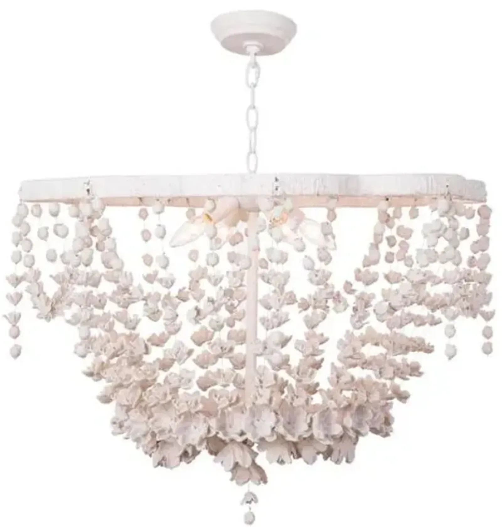 Vanessa Basin Chandelier - White - Regina Andrew