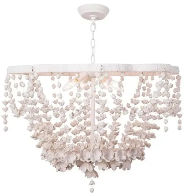 Vanessa Basin Chandelier - White - Regina Andrew