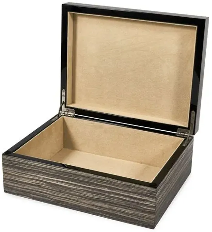 11" Everett Decorative Box - Brushed Gray