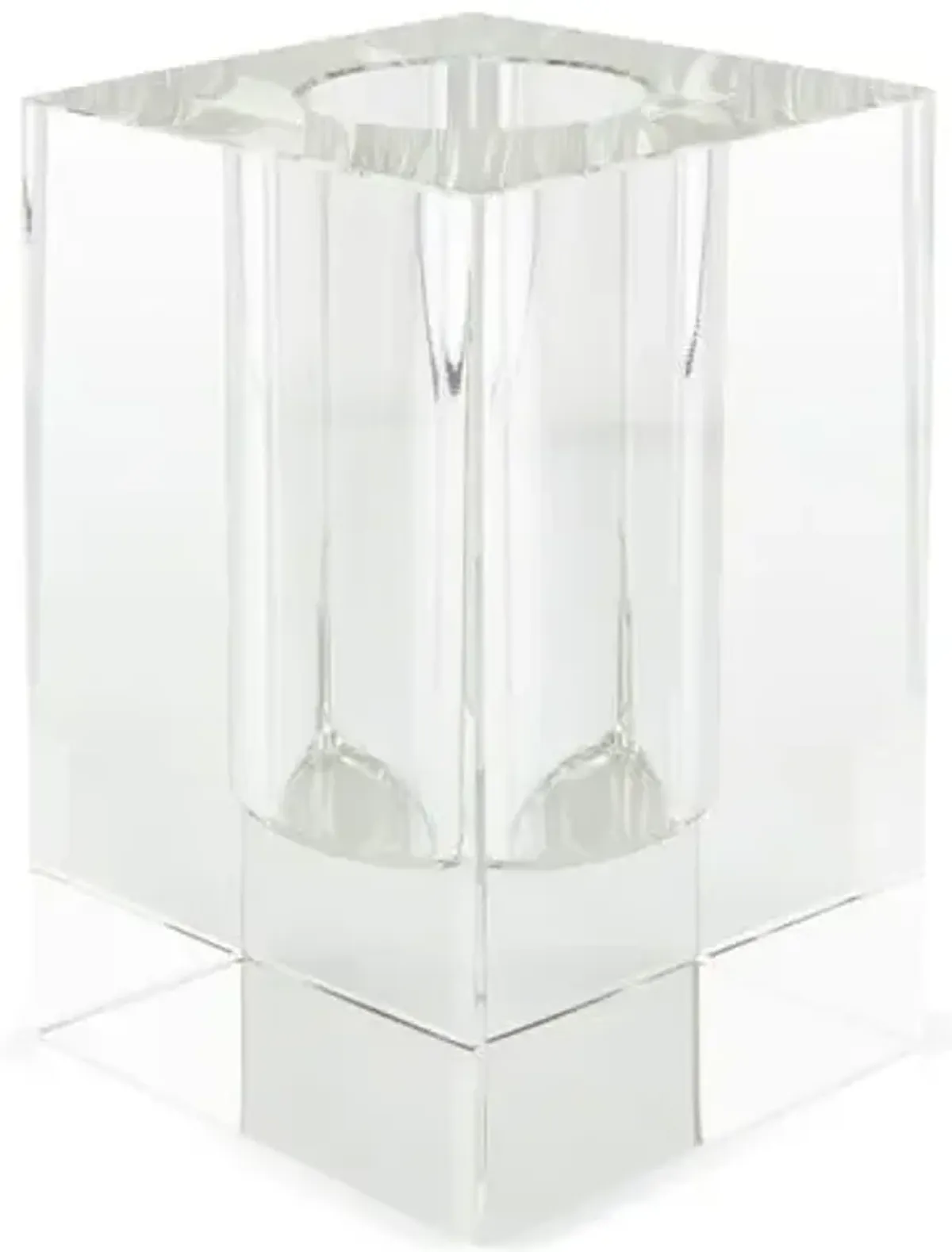 9" Swain Square Bud Vase - Crystal - Clear