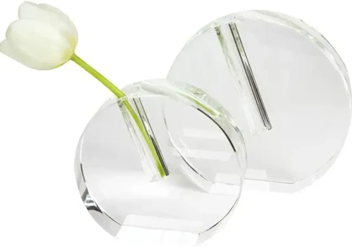 Round Bud Vase - Clear