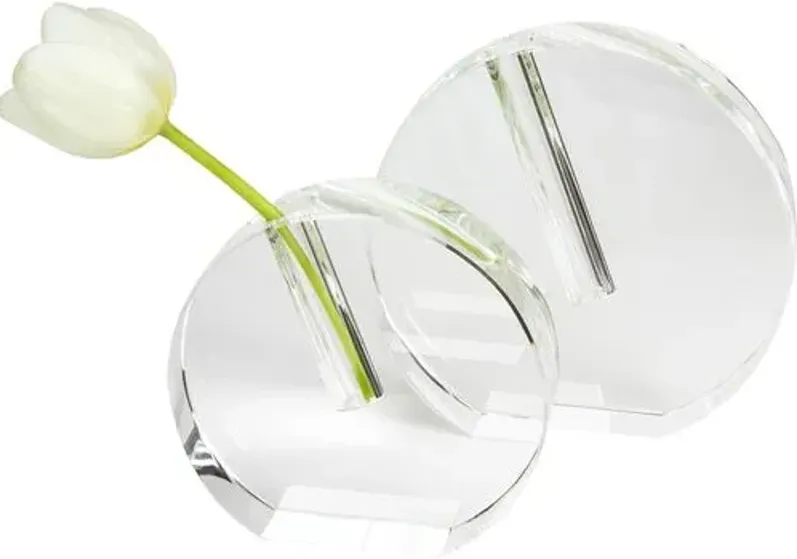 Round Bud Vase - Clear