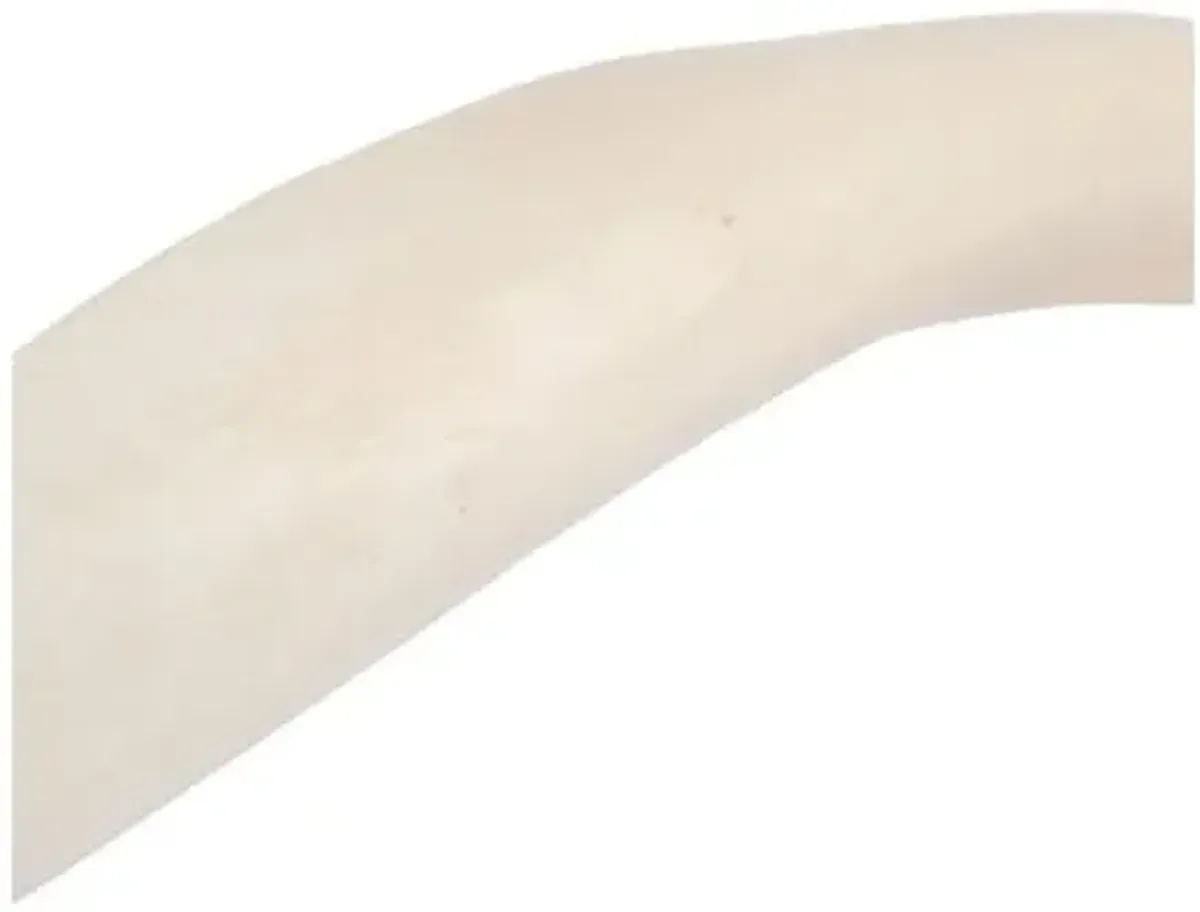 Kudu Horn Accent - Off-White - Ngala Trading Co. - Ivory