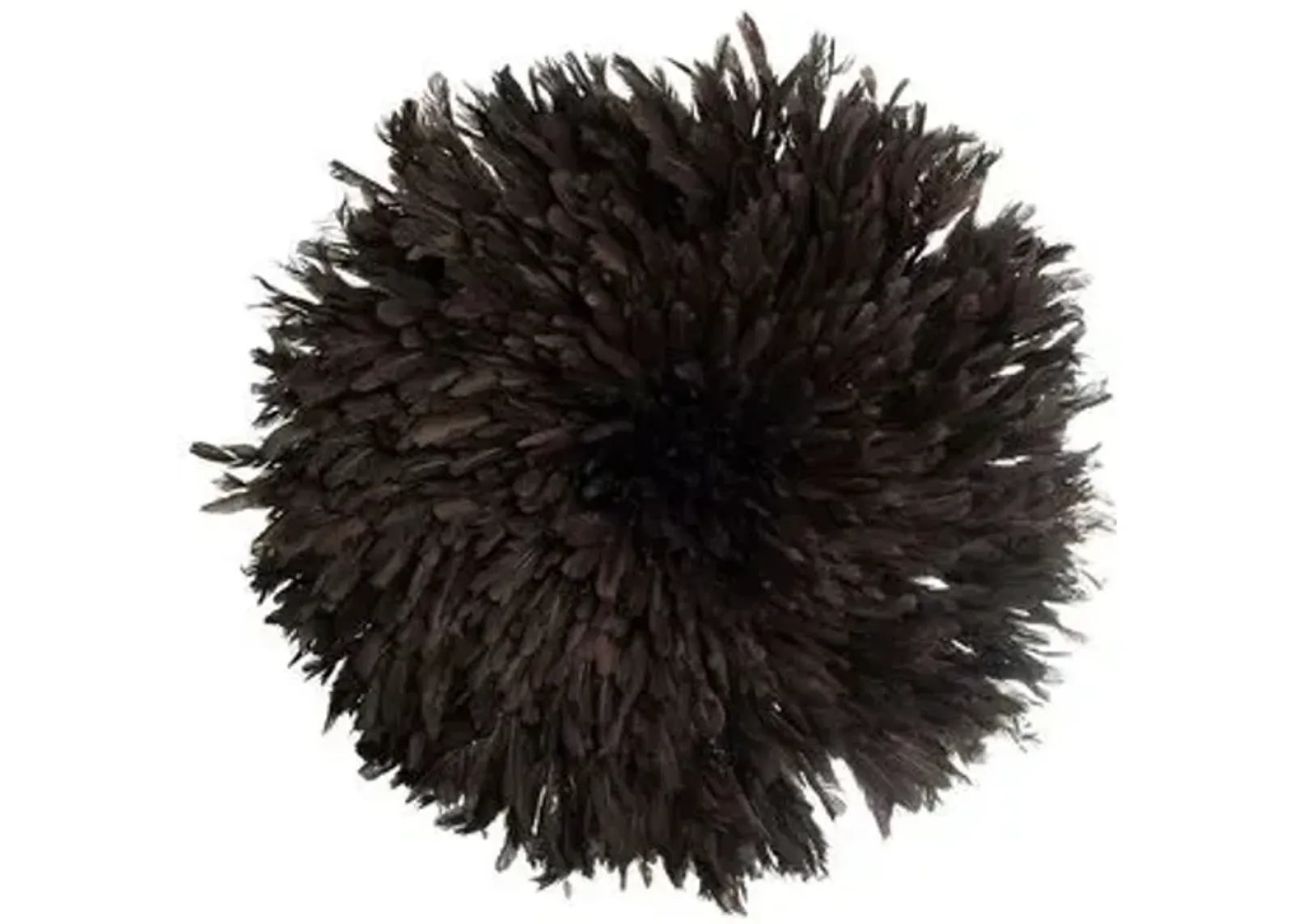 32" Juju Feather Hat - Black - Ngala Trading Co.