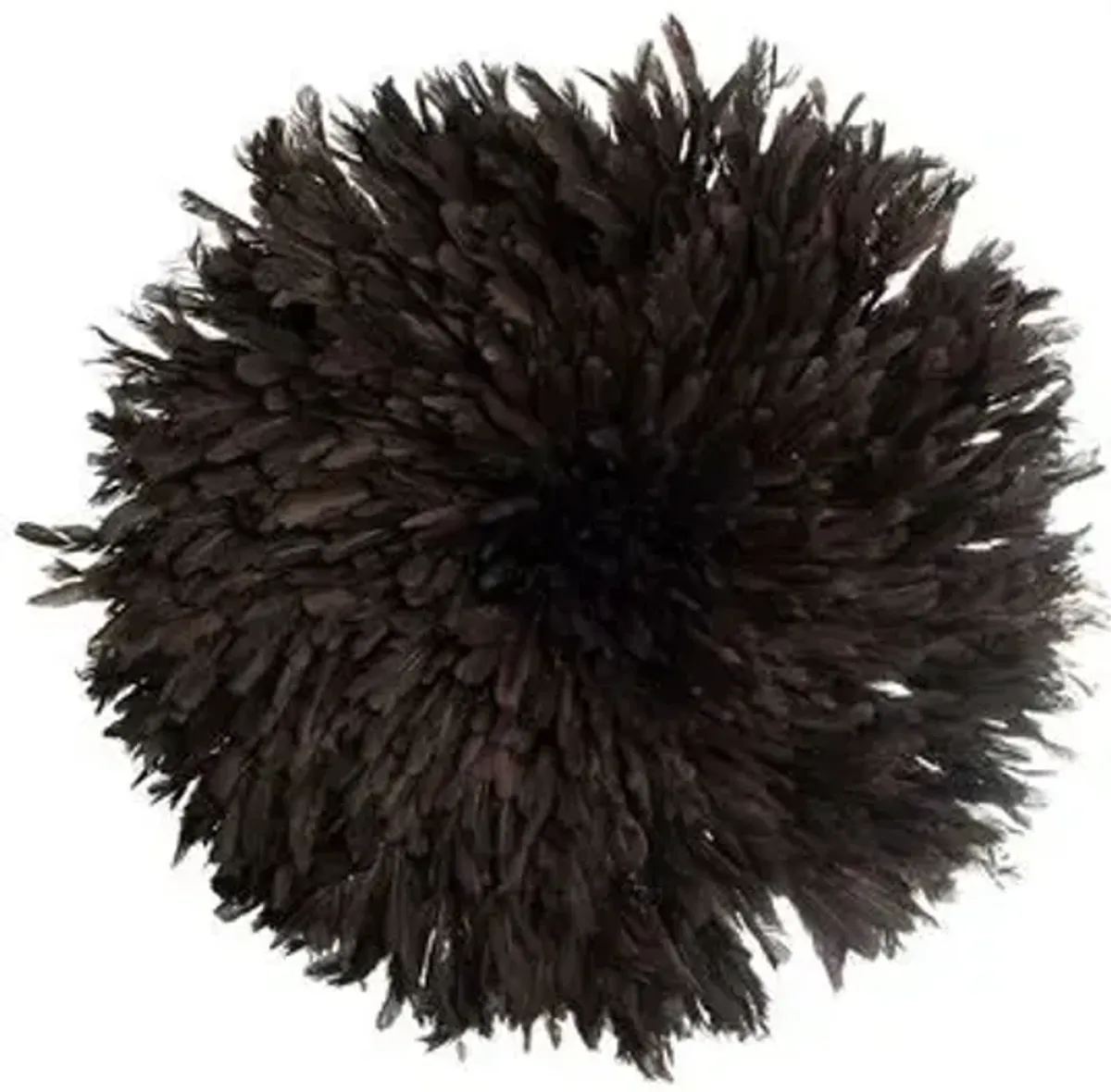 32" Juju Feather Hat - Black - Ngala Trading Co.