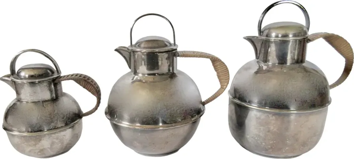 Silver Art Deco Milk Jug Collection - The Emporium Ltd.