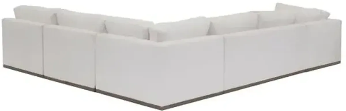 Pratt Crypton 5-Pc Sectional - White