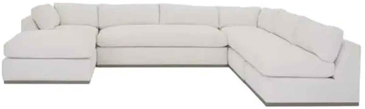 Pratt Crypton 5-Pc Sectional - White