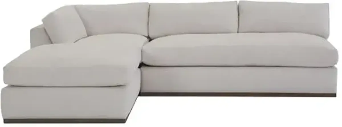 Pratt Crypton 3-Pc Sleeper Sectional - White