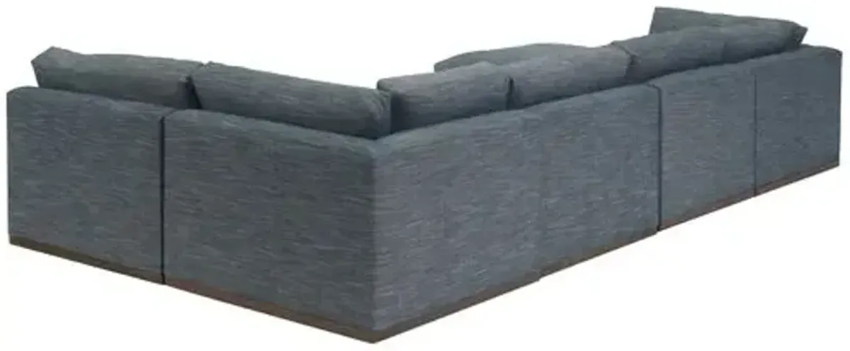 Pratt Crypton U-Shaped Sectional - Blue