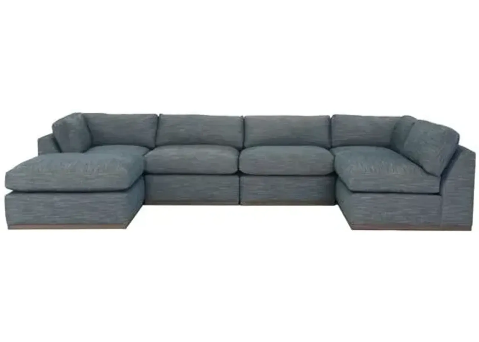 Pratt Crypton U-Shaped Sectional - Blue