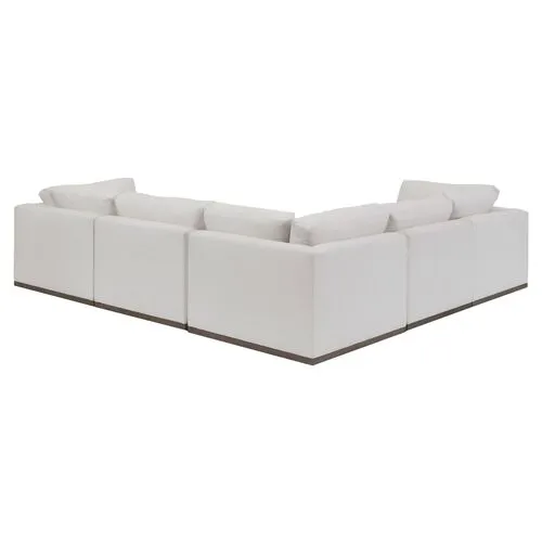 Pratt Crypton L-Shaped Sectional - White