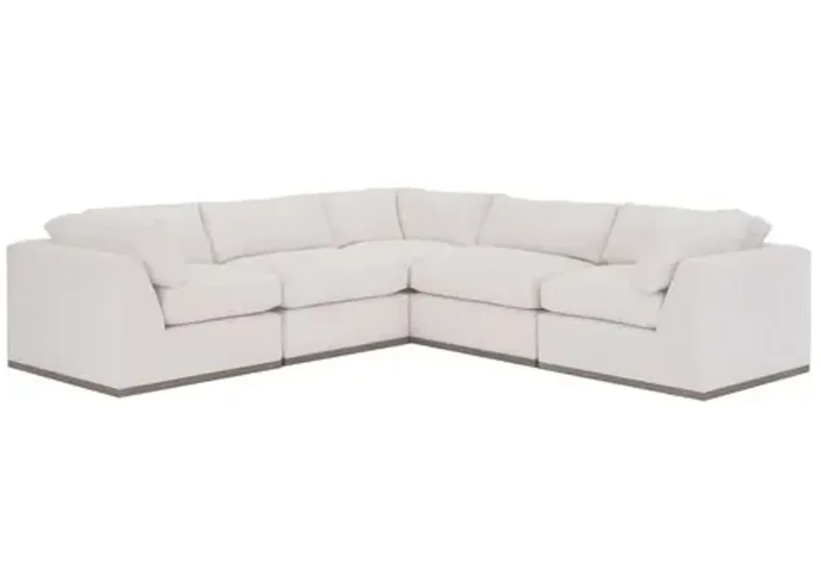 Pratt Crypton L-Shaped Sectional - White