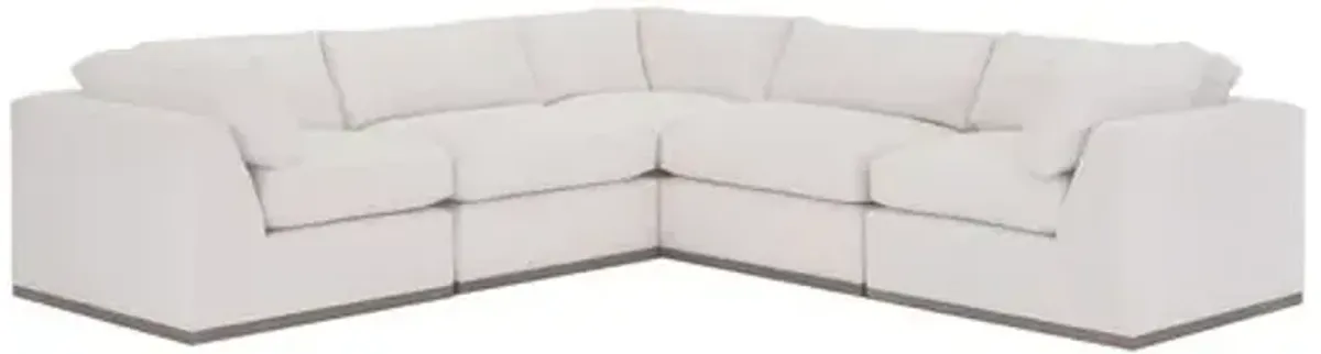 Pratt Crypton L-Shaped Sectional - White