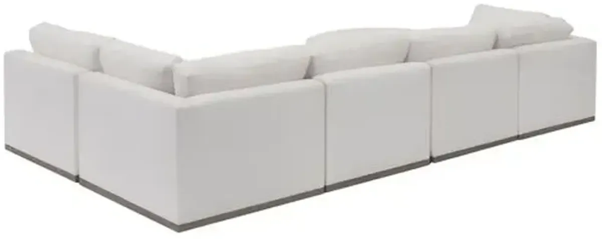 Pratt Crypton U-Shaped Sectional - White