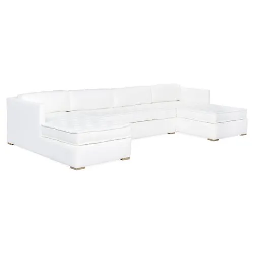 Lane U-Shaped Modular Sectional - White