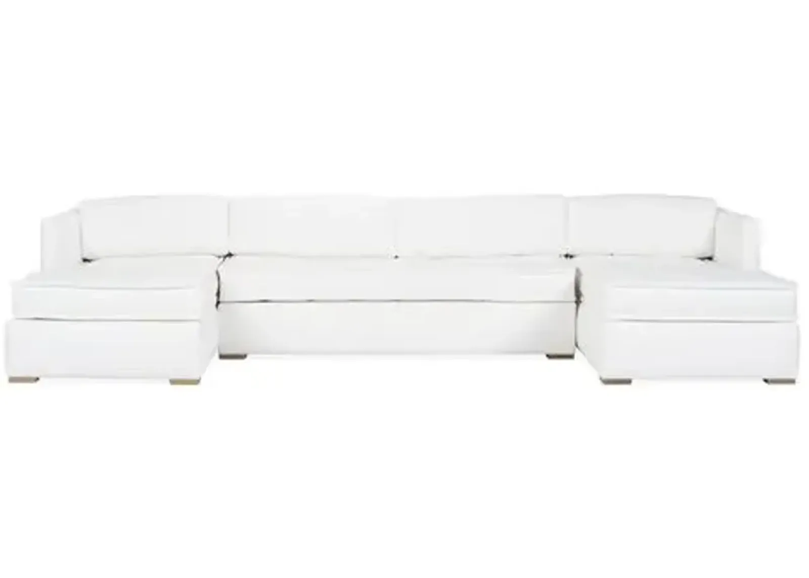 Lane U-Shaped Modular Sectional - White