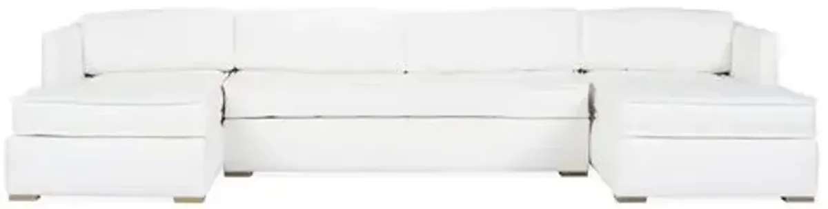 Lane U-Shaped Modular Sectional - White