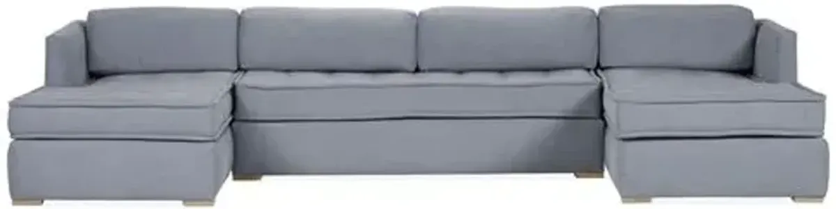 Lane U-Shaped Modular Sectional - Blue