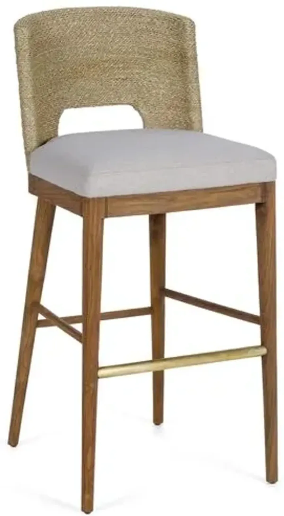 Amalfi Counter Stool - Praline/Flint Gray Crypton - Brownstone Furniture