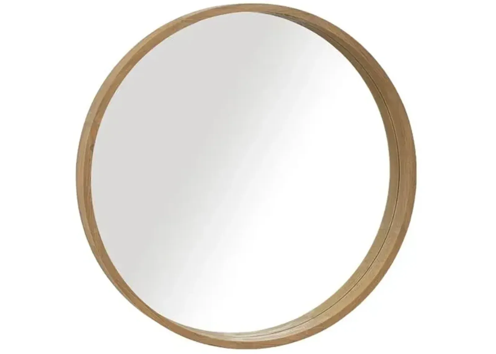 Capri Round Mirror - Praline - Brownstone Furniture