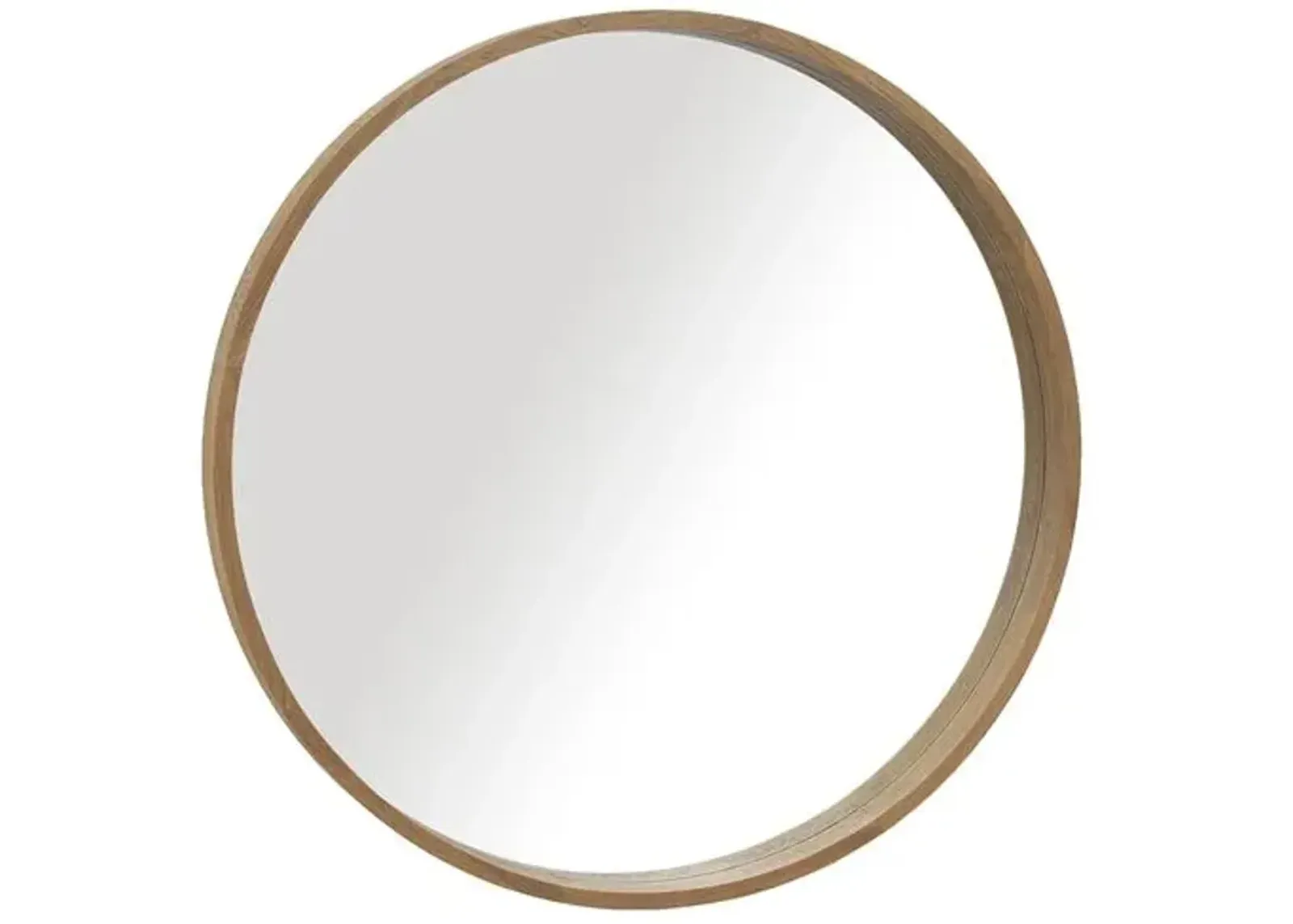 Capri Round Mirror - Praline - Brownstone Furniture