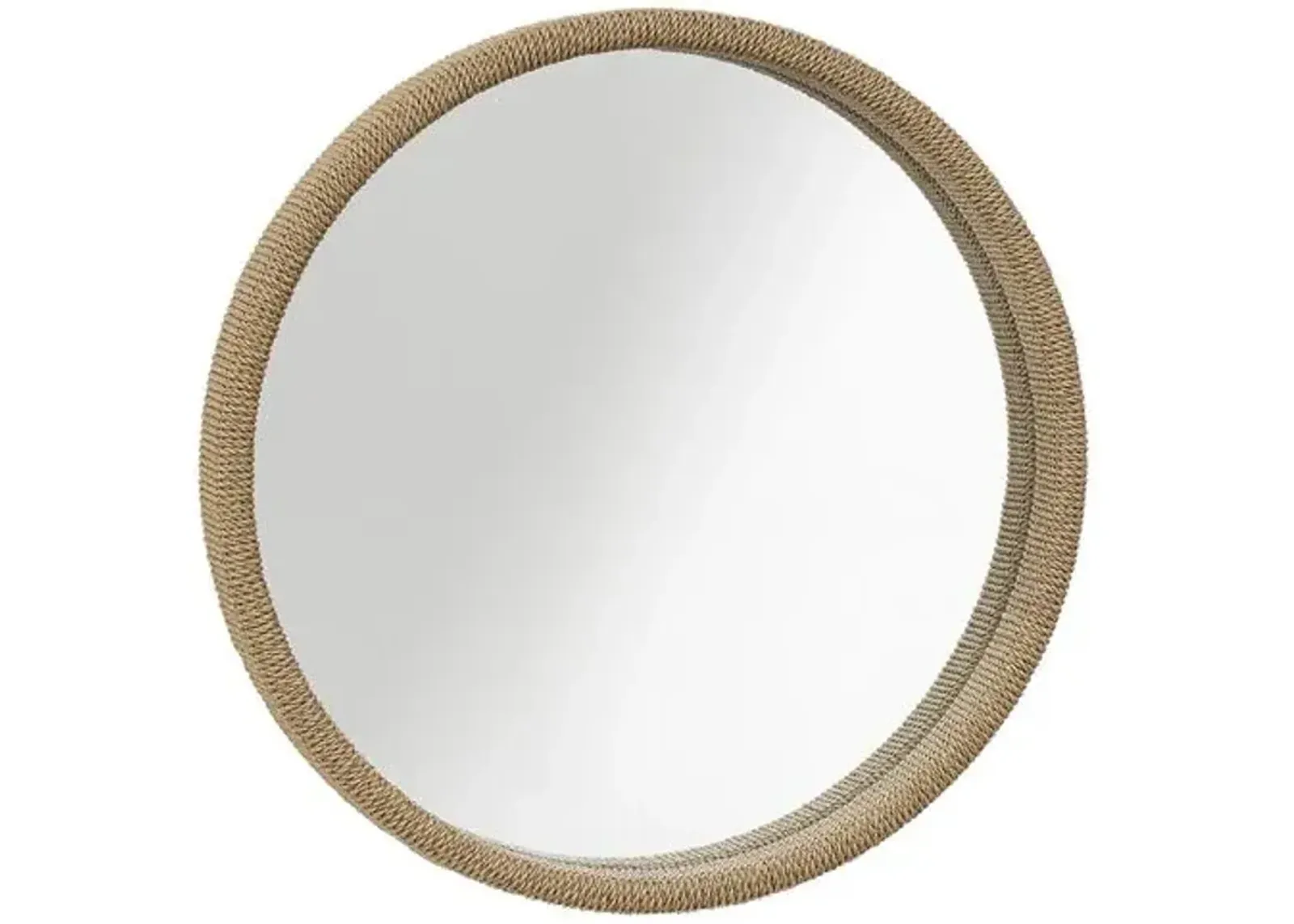 Capri Round Mirror - Praline Rope - Brownstone Furniture