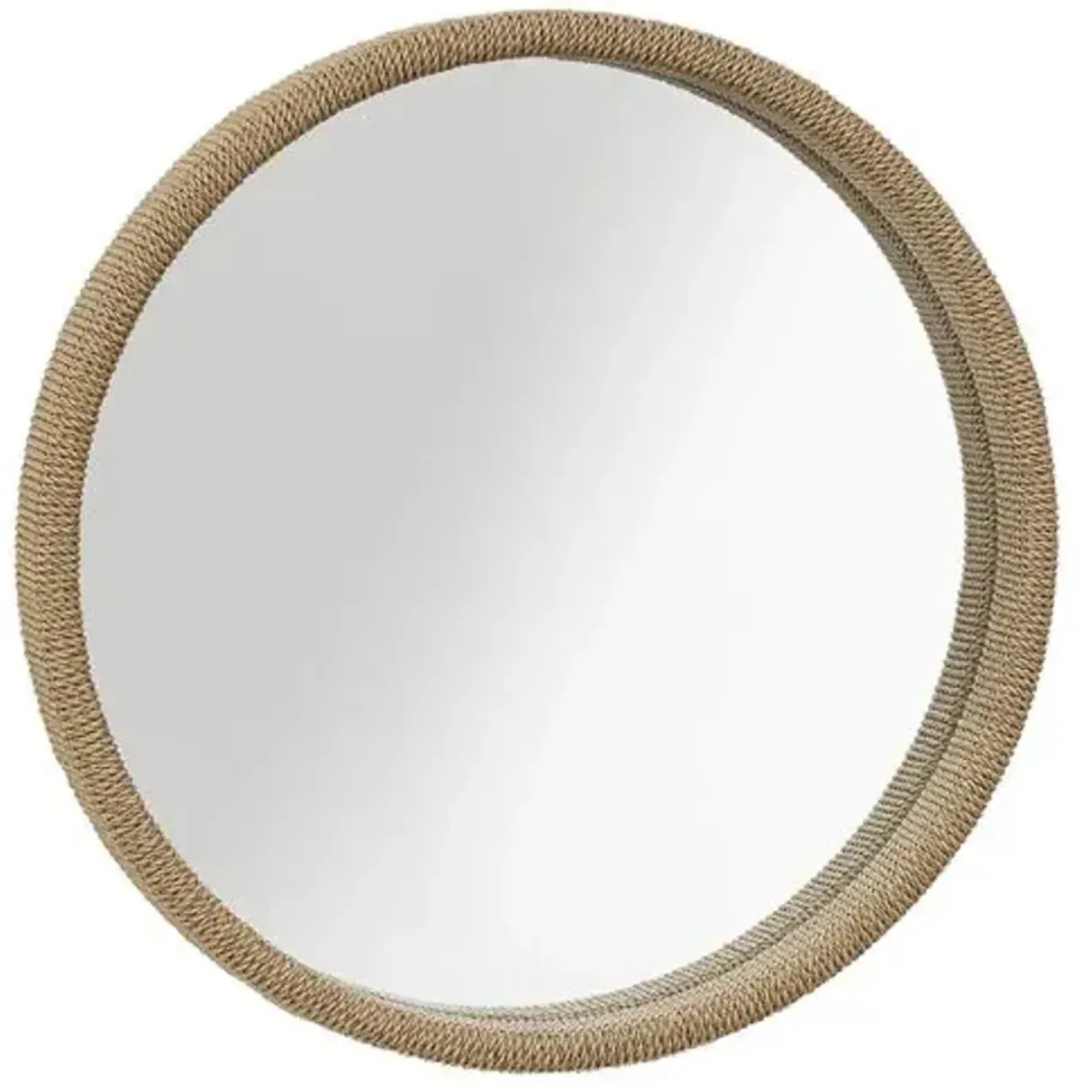 Capri Round Mirror - Praline Rope - Brownstone Furniture