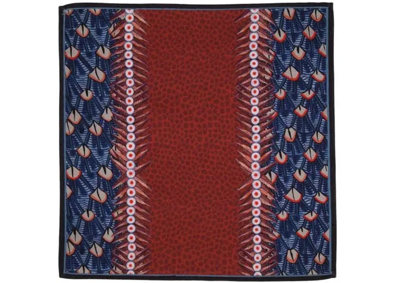 Set of 2 Feather Royal Napkins - Red - Ngala Trading Co.