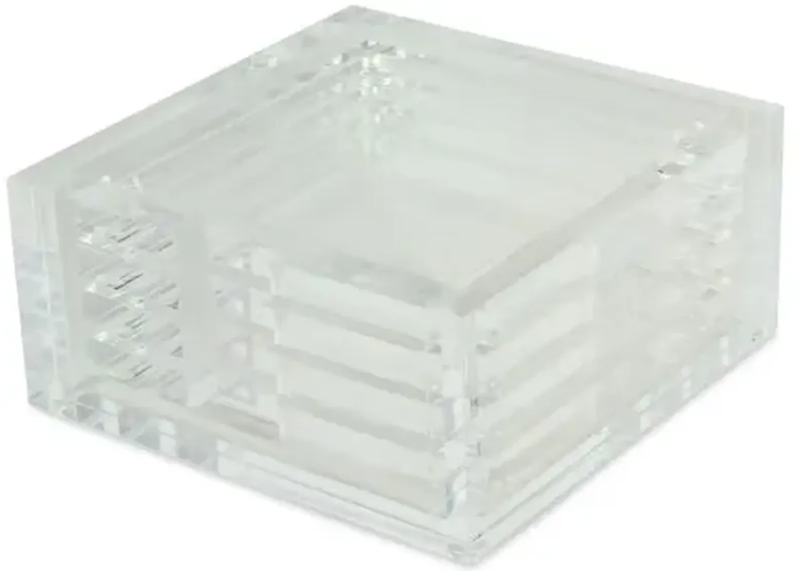 Set of 4 Prado Coasters - Clear