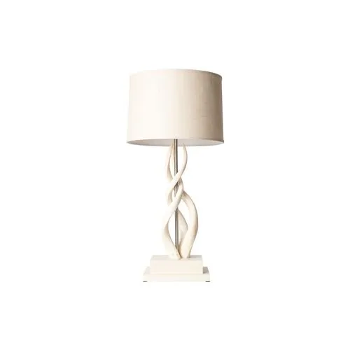 Triple Kudu Horn Table Lamp - Cream - Ngala Trading Co.