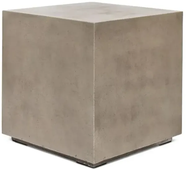 Elwood Indoor/Outdoor Bloc Concrete Side Table - Gray