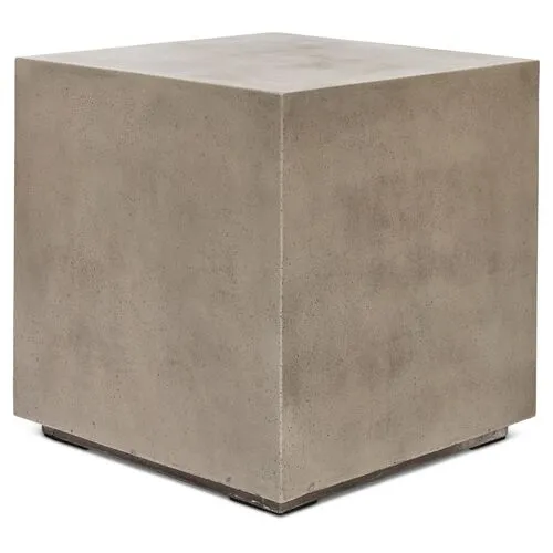 Iker Outdoor Side Table - Dark Gray