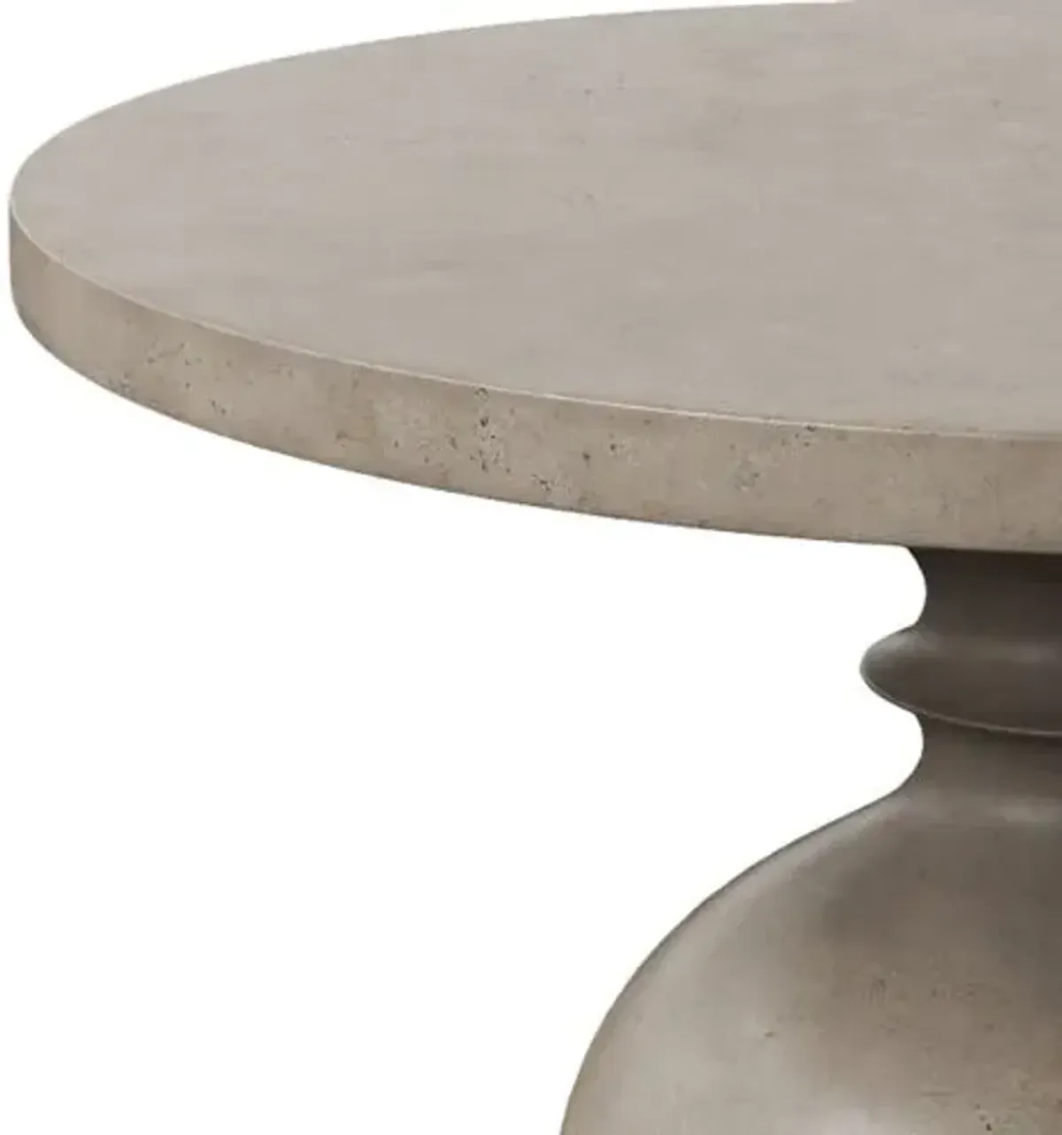 Elwood Spindle Concrete Outdoor Dining Table - Dark Gray