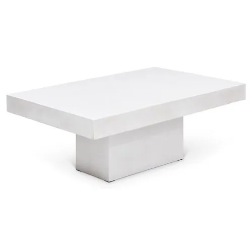 Malena Rectangular Outdoor Coffee Table - Ivory