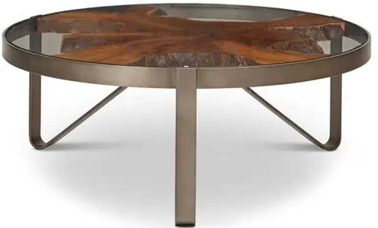 Candess Coffee Table - Galvanized Gray