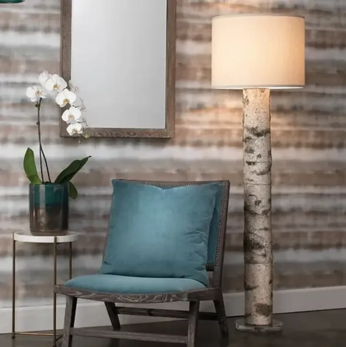 Forrester Floor Lamp - Birch - Jamie Young Co.