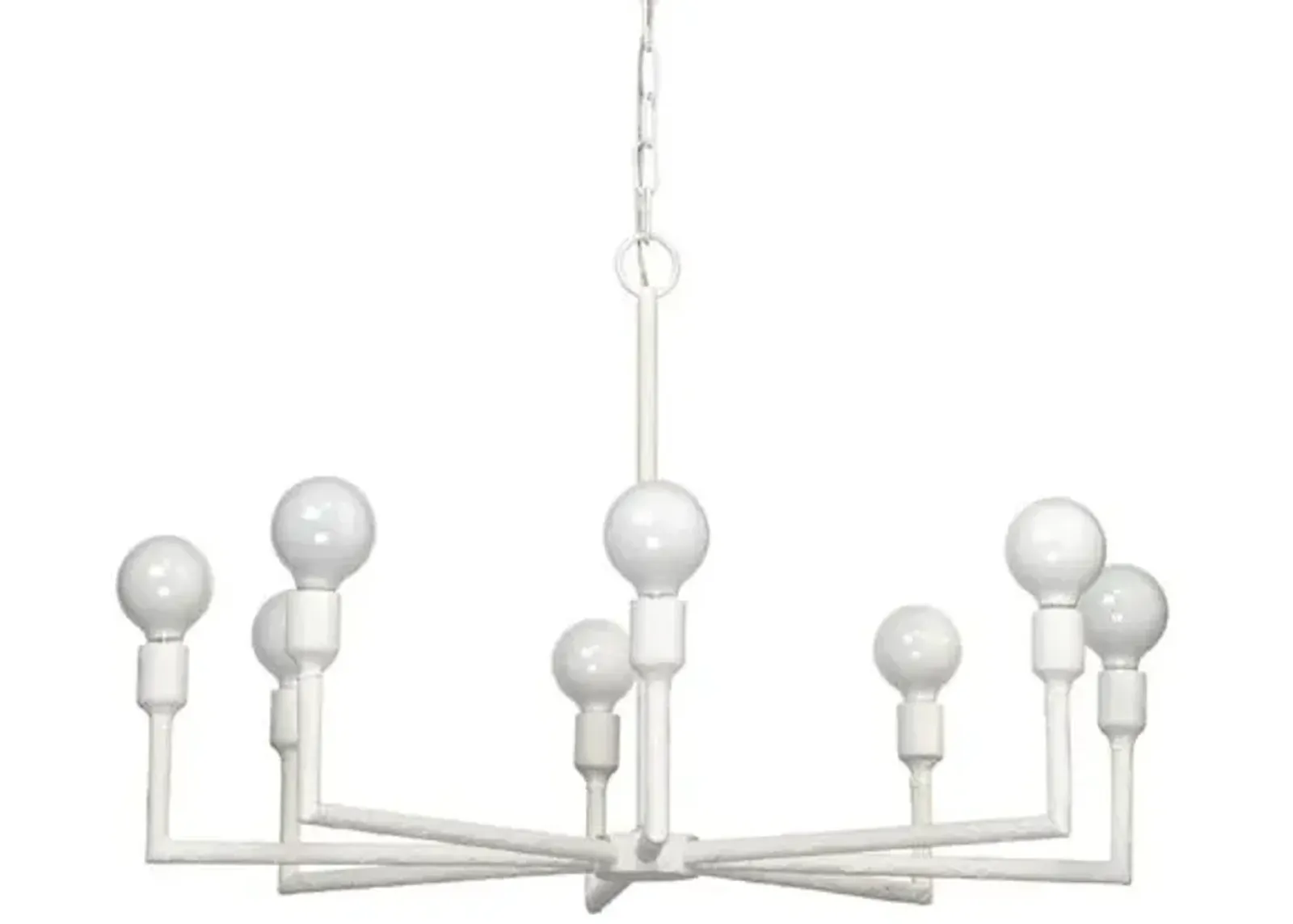 Park 8-Light Chandelier - White - Jamie Young Co.