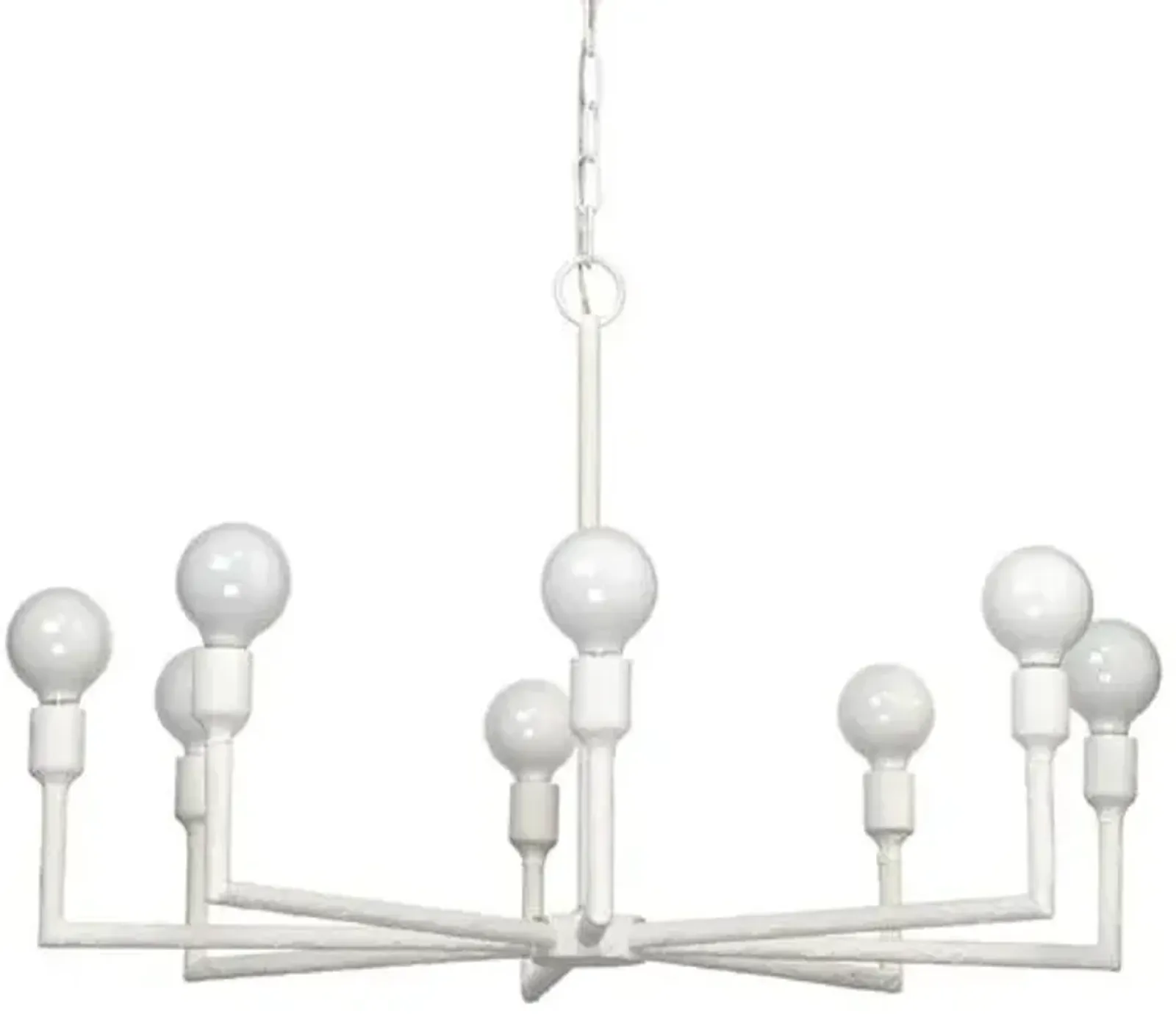 Park 8-Light Chandelier - White - Jamie Young Co.