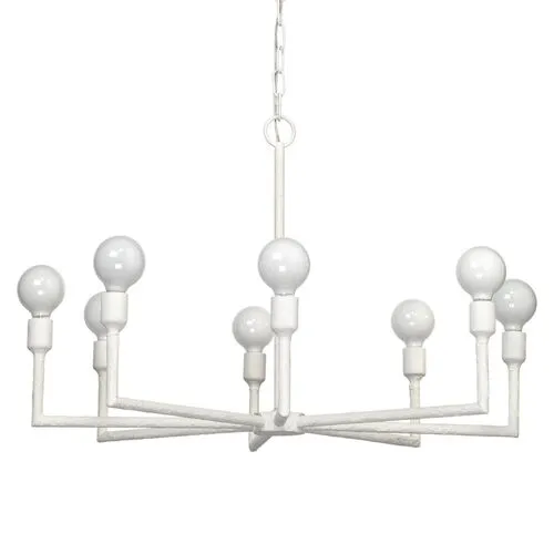 Park 8-Light Chandelier - White - Jamie Young Co.