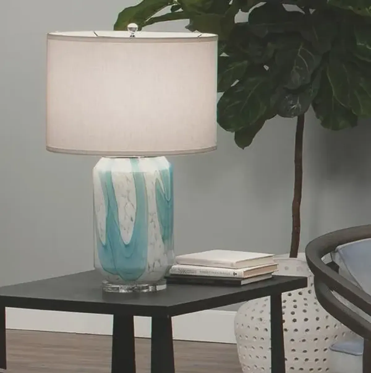 Helen Table Lamp - Pale Blue - Jamie Young Co.